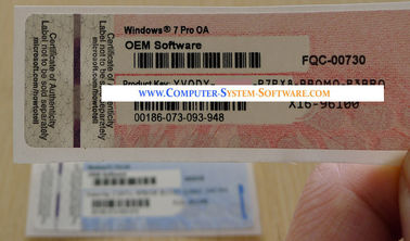 COA стикера OEM Windows 7 профессиональный OA ярлыка компьютера с неподдельным ключом продукта OEM