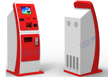Белый красный киоск компенсации Билла, распределитель торгового автомата карточки UPS снабжая прибор билетами Volchers обменом