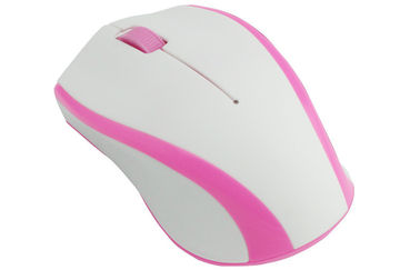 Белая розовая мышь 2.4GHz подключей и играй 3D оптически беспроволочная для настольного компьютера/компьютера