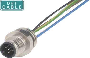 Защищаемые отливая в форму кабели датчика разъема Pin M12 5 водоустойчивые для напольного Signage цифров