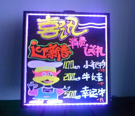 Супер яркие доски сочинительства СИД RGB стираемые на меню 80 * 100cm еды